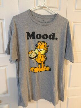 XL Grey Garfield "Mood" T-Shirt